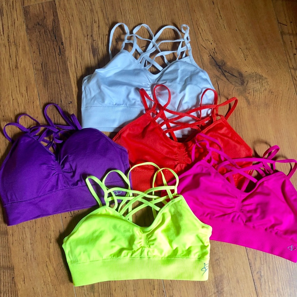 Criss Cross Strappy Bras 5 S/M - Picture 1 of 7
